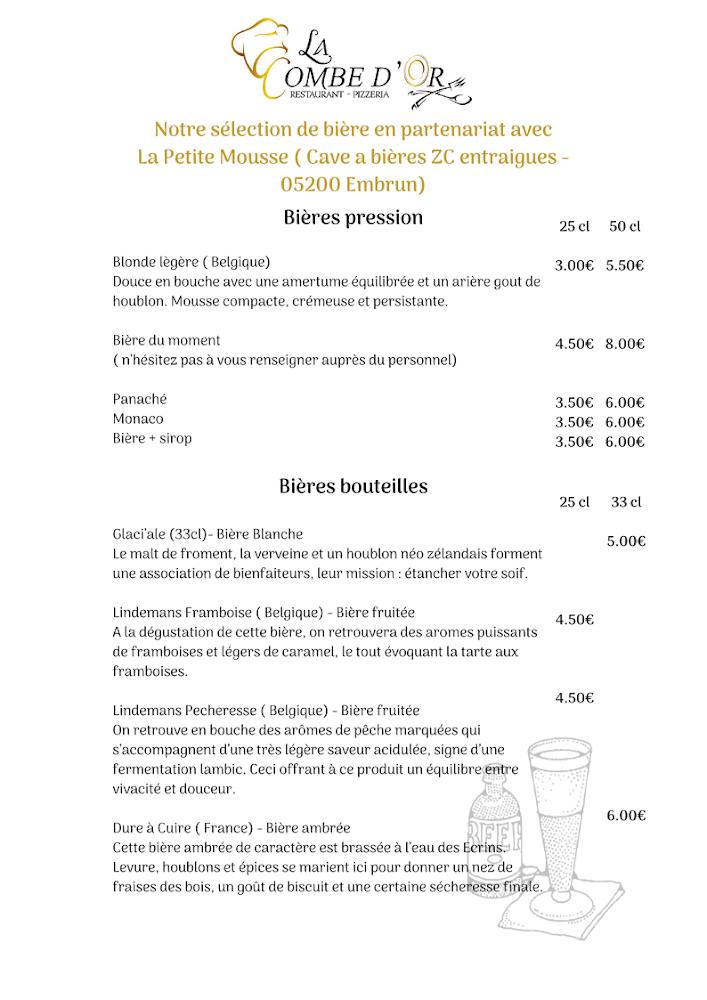 La combe d'or - Menu Image 1